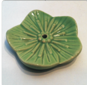 Emerald Flower Incense Holder