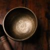 Tibetan Singing Bowl - Hand Hand Hammered Dorje Etched Hand - Image 2